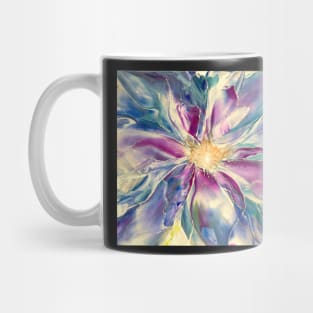 Colorful Clematis Abstract Bloom Mug